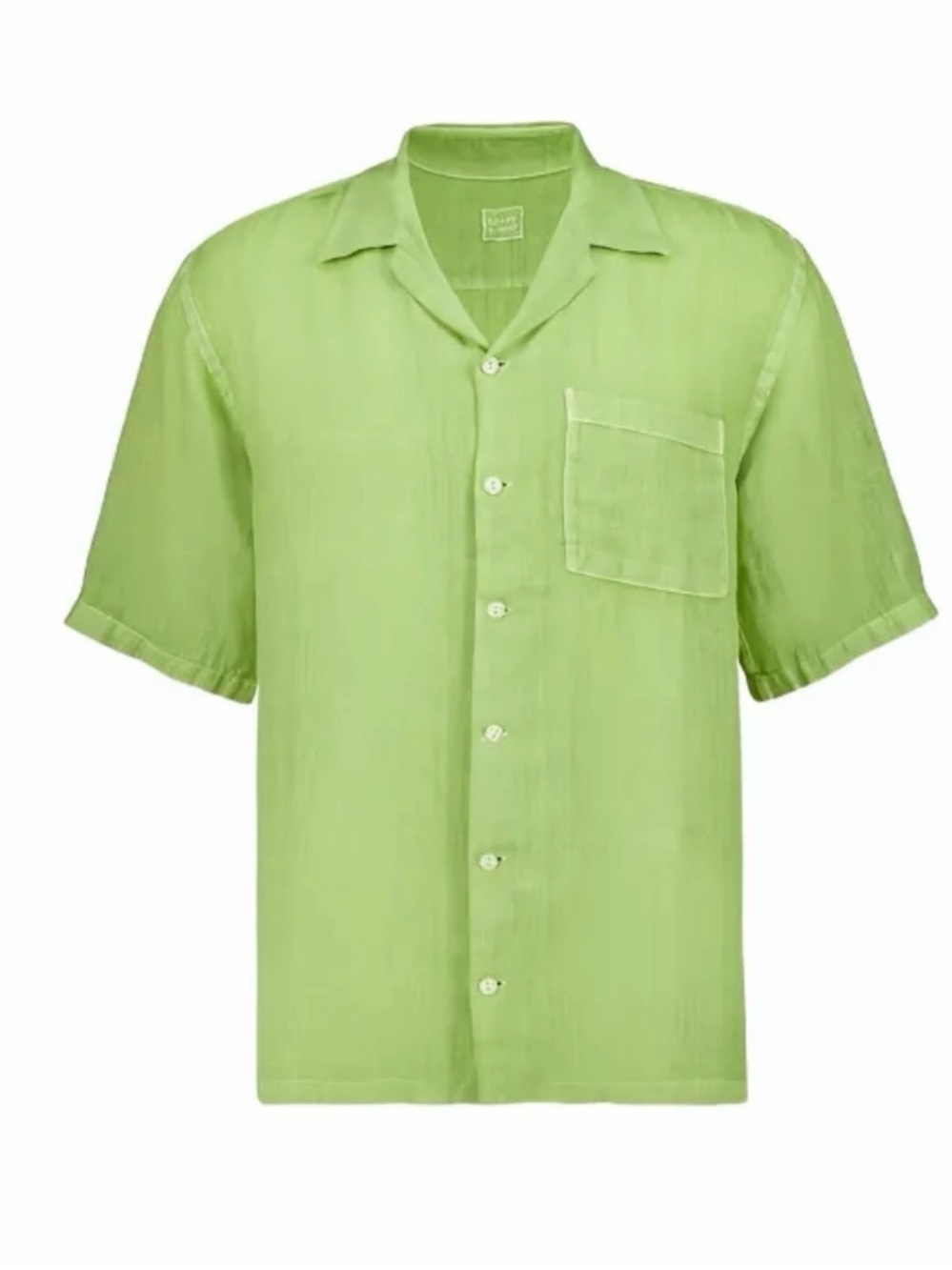 120% Lino short-sleeved slim fit linen shirt